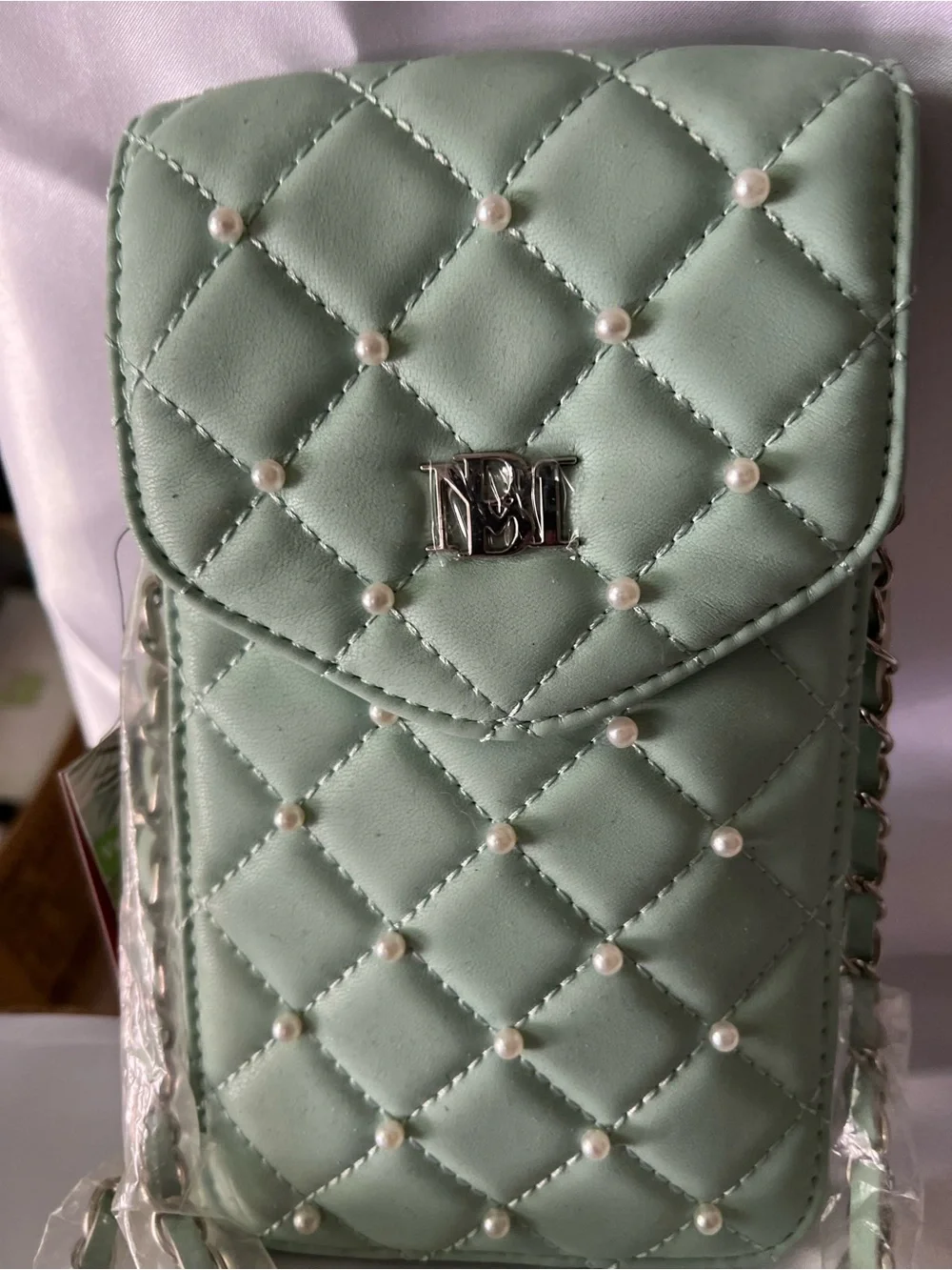 Badgley Mischka elegant mint